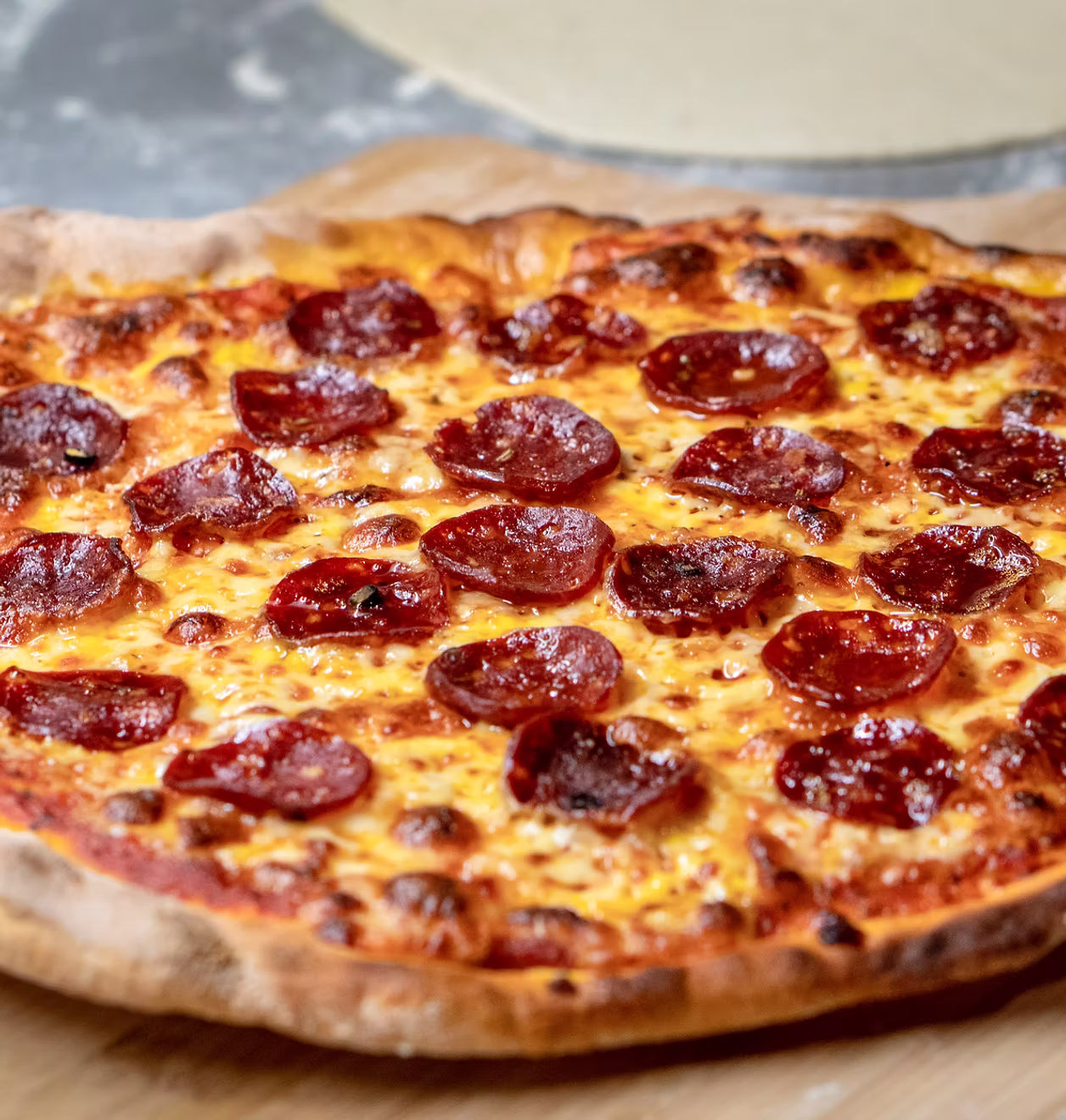 Fresh Stuft Pizza served hot from the oven